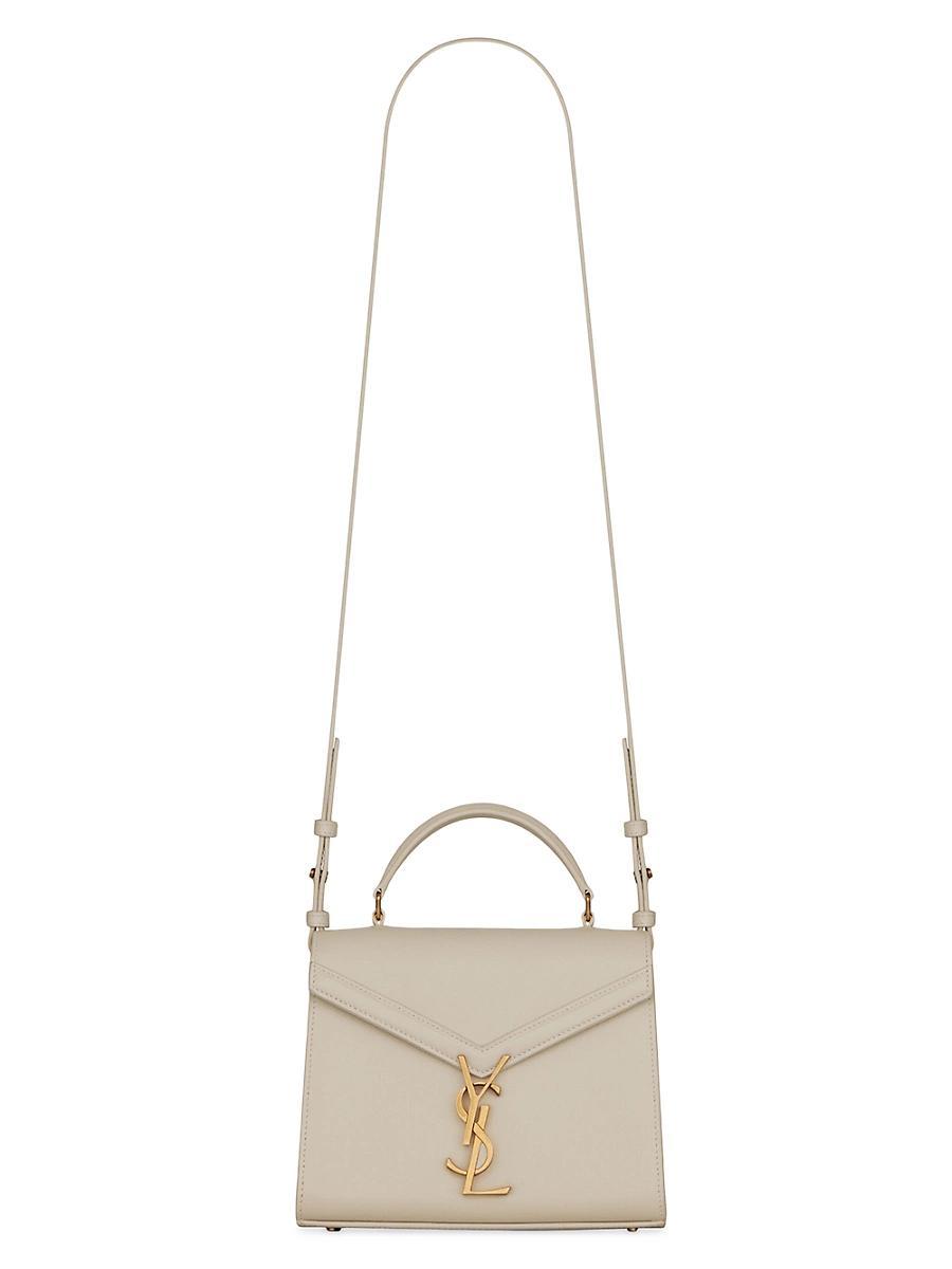 Womens Cassandra Mini Top Handle Bag in Grain De Poudre Embossed Leather Product Image