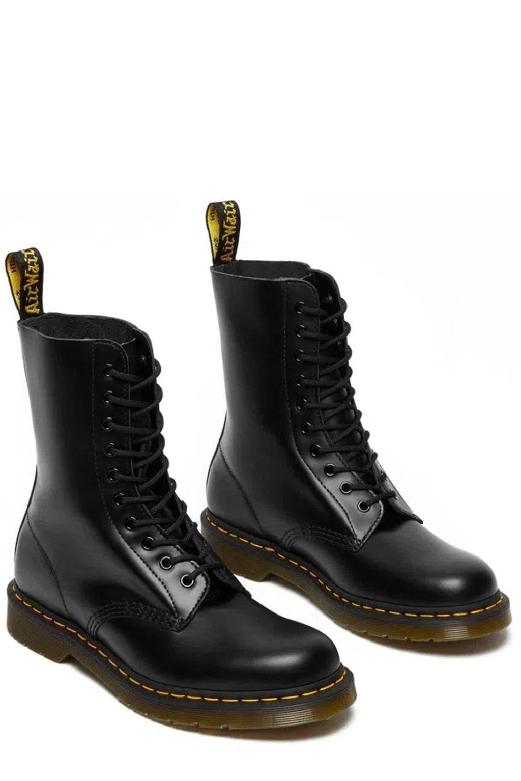 DR. MARTENS' Smooth 1490 Boots In Black/black Product Image