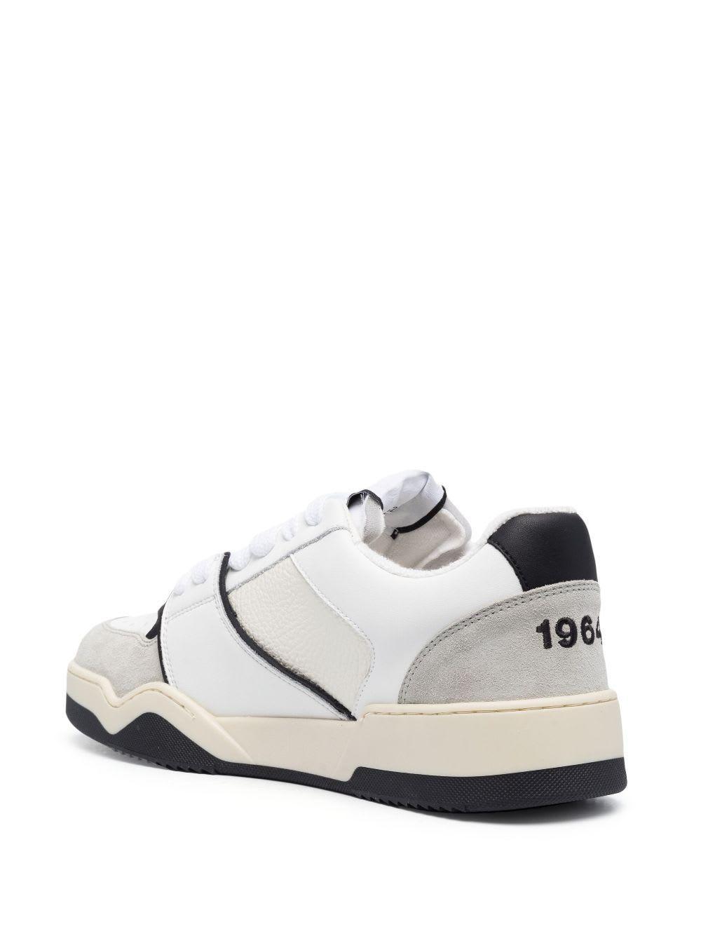 DSQUARED2 Spiker Low Top Sneakers In White Product Image