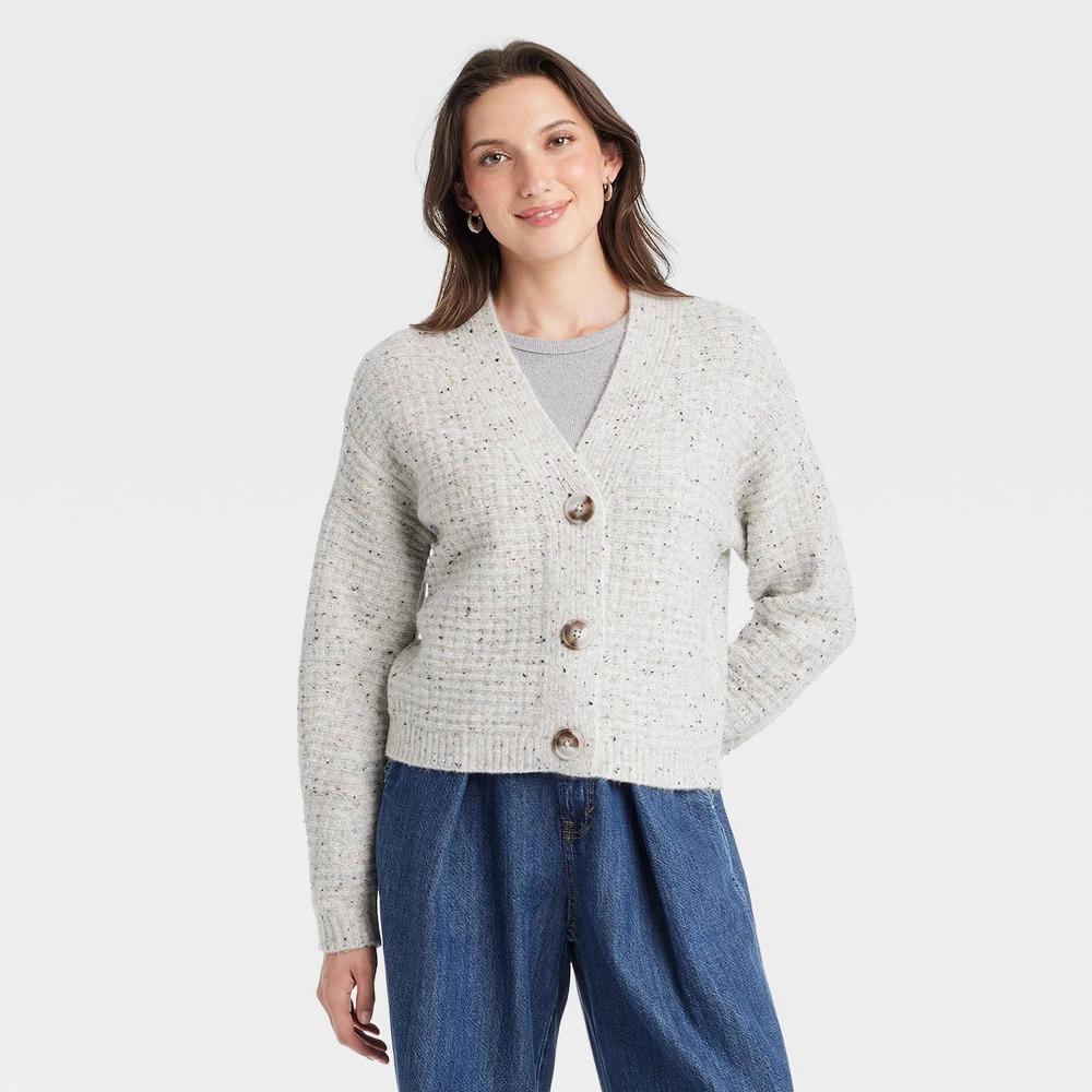 Womens Cozy Knit Button-Down Cardigan - Universal Thread XL Product Image