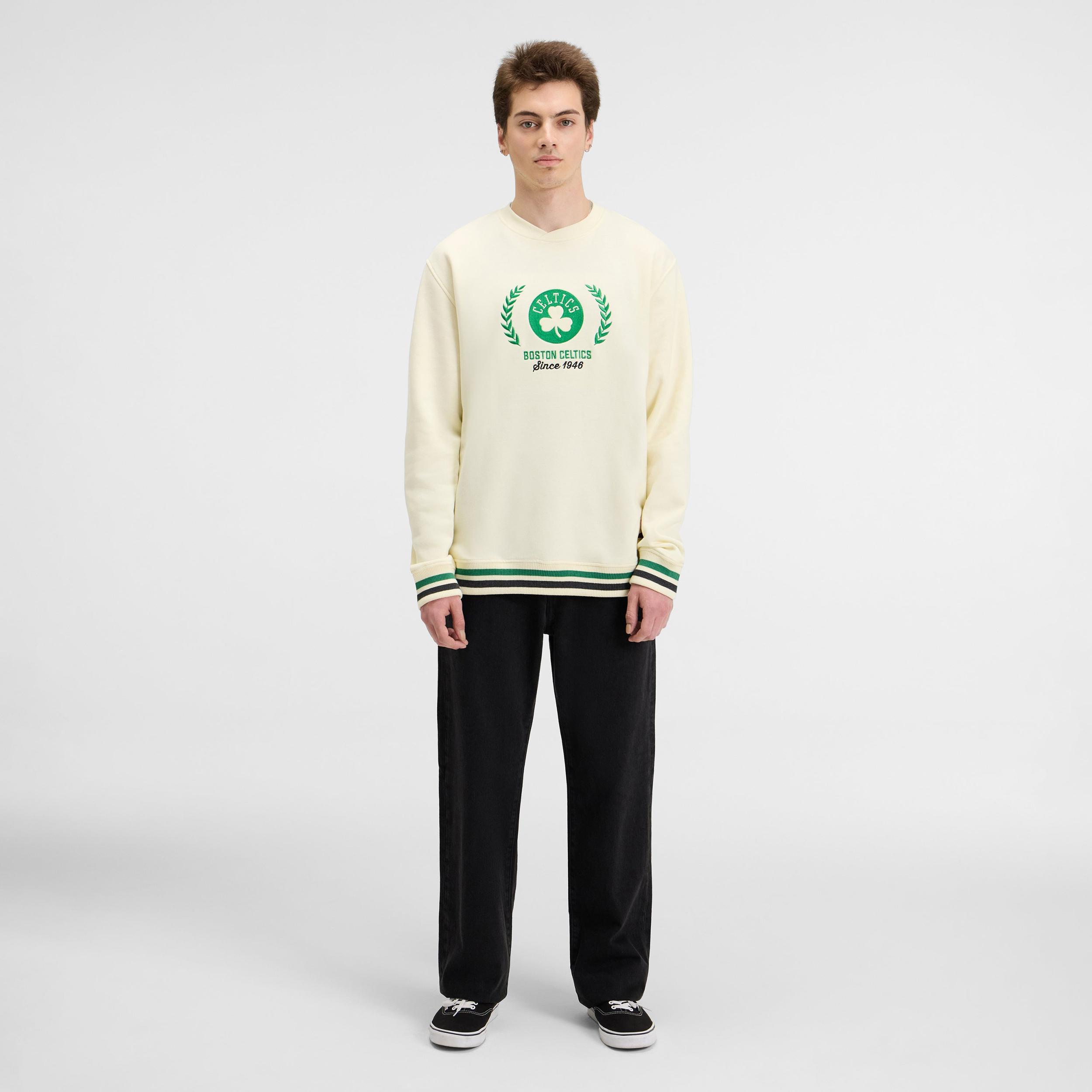 Los Angeles Dodgers Throwback Chrome White Crewneck Male Product Image