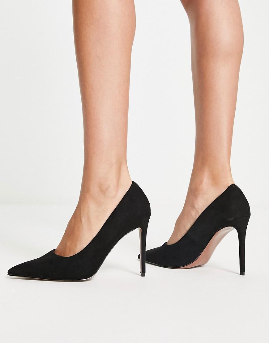 ASOS DESIGN Lake bow pointed ballet flats Product Image