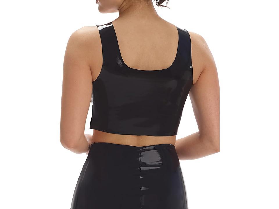 Commando Faux Patent Leather Crop Top FLT110 Women's Lingerie Product Image