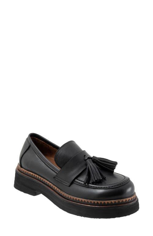 Bueno Gillian Leather Tassel Platform Loafers Product Image