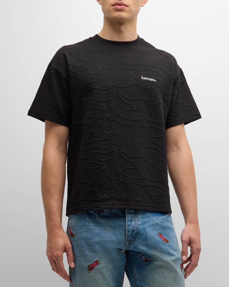 Men's Blackened Oversize Knit T-Shirt Product Image