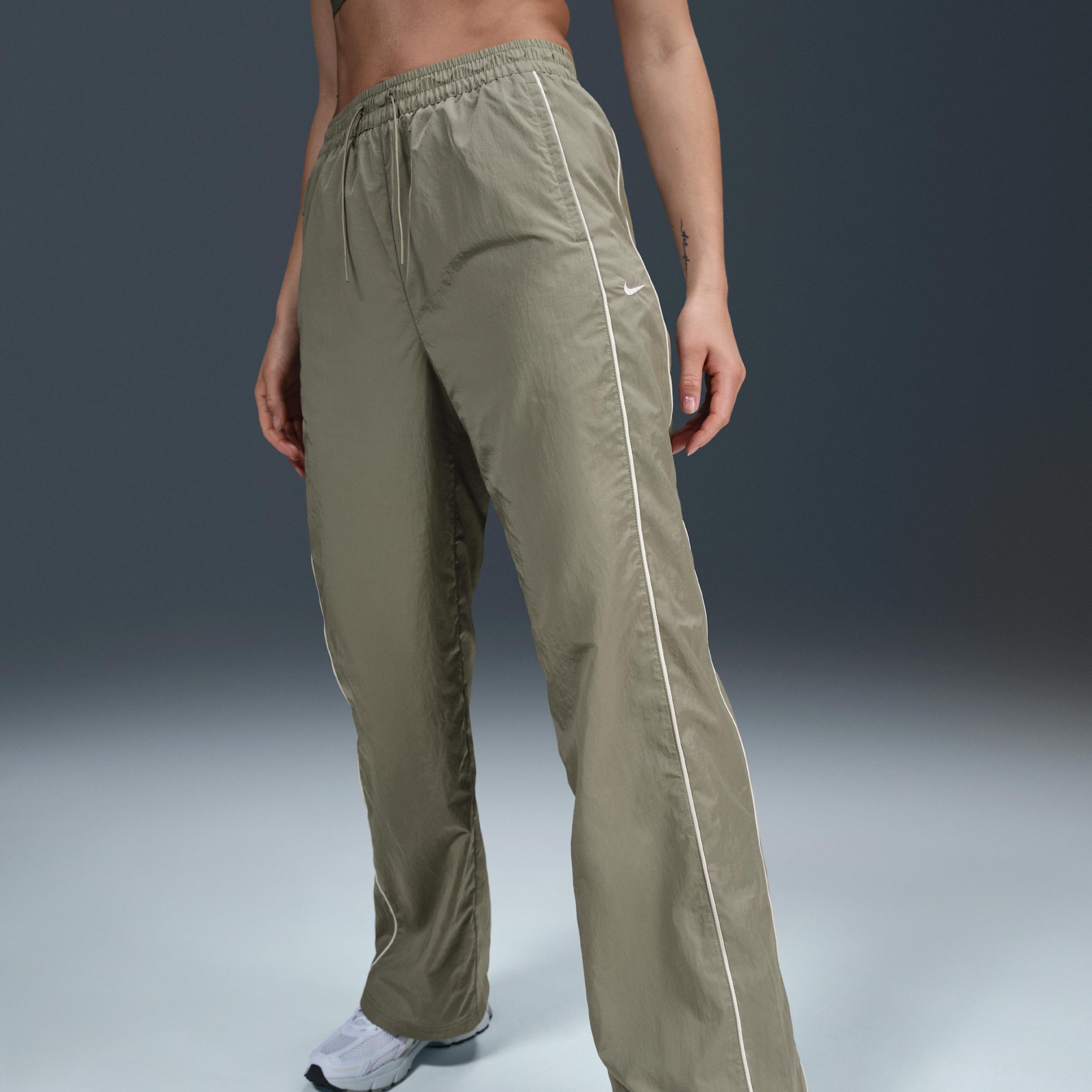 Womens Nike Windrunner High-Waisted Woven Open-Hem Pants Product Image