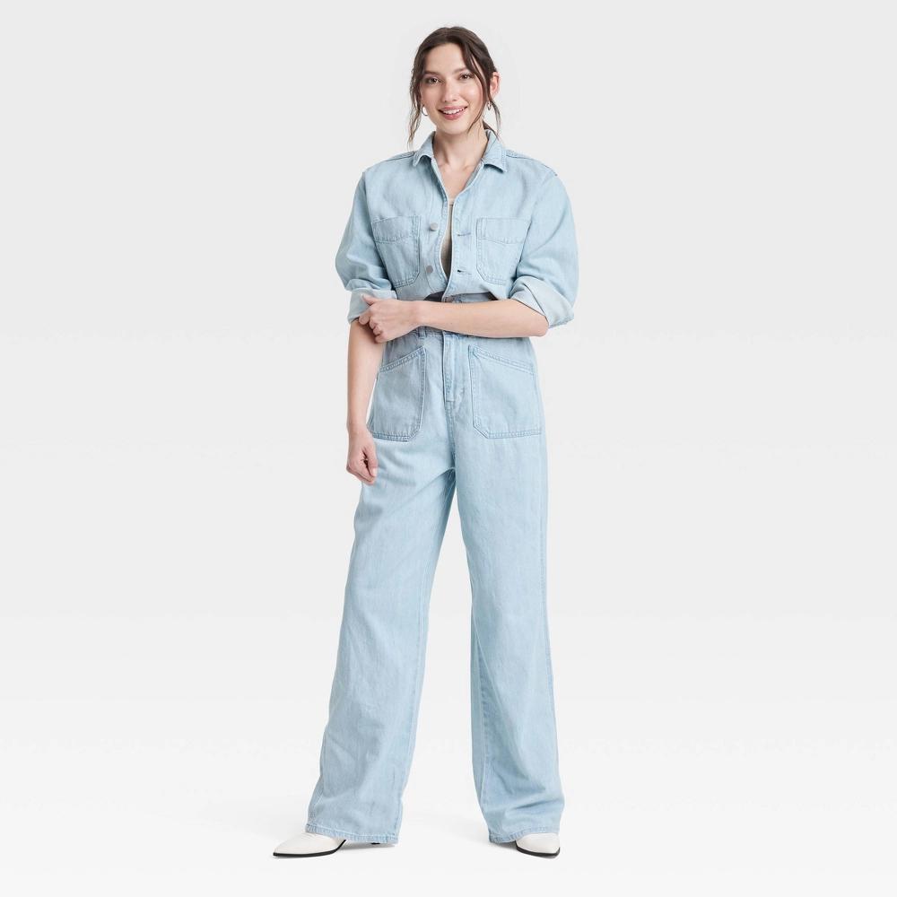 Womens Baggy Jumpsuit - Universal Thread Light Wash 00 Product Image