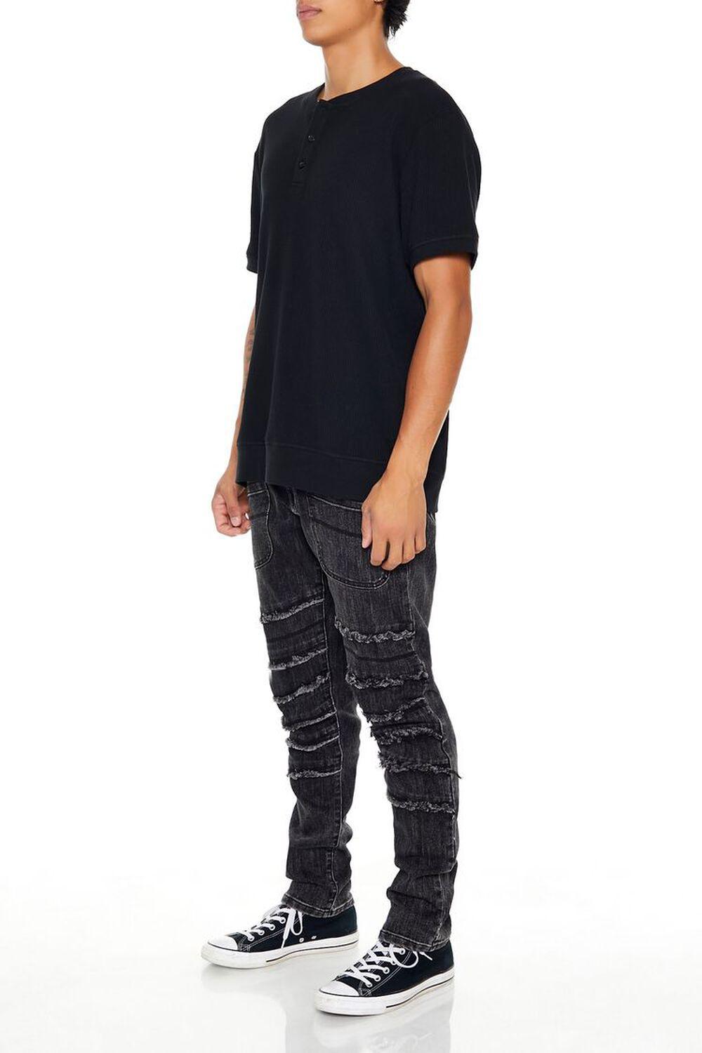 Slim-Fit Mid-Rise Frayed Jeans | Forever 21 Product Image