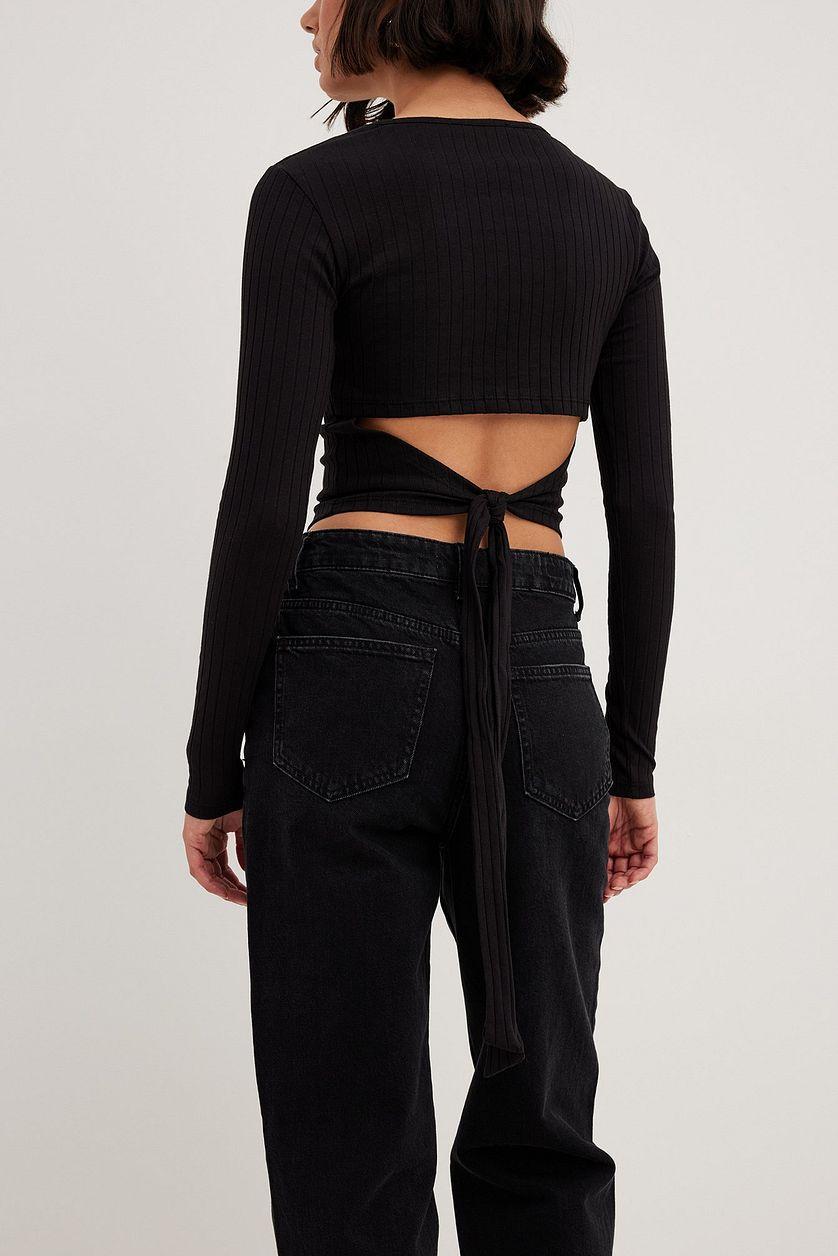 Ribbed Open Back Top Product Image