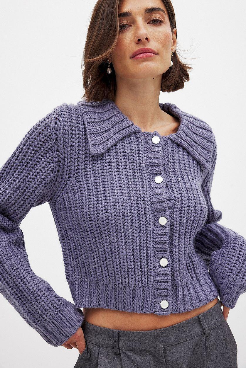 Knitted Cardigan Offwhite Product Image