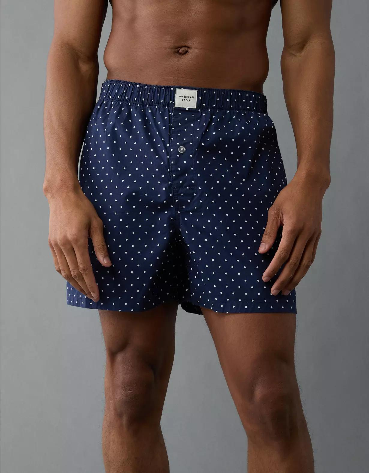 AEO Men's Checkerboard Satin Pocket Boxer Short Product Image
