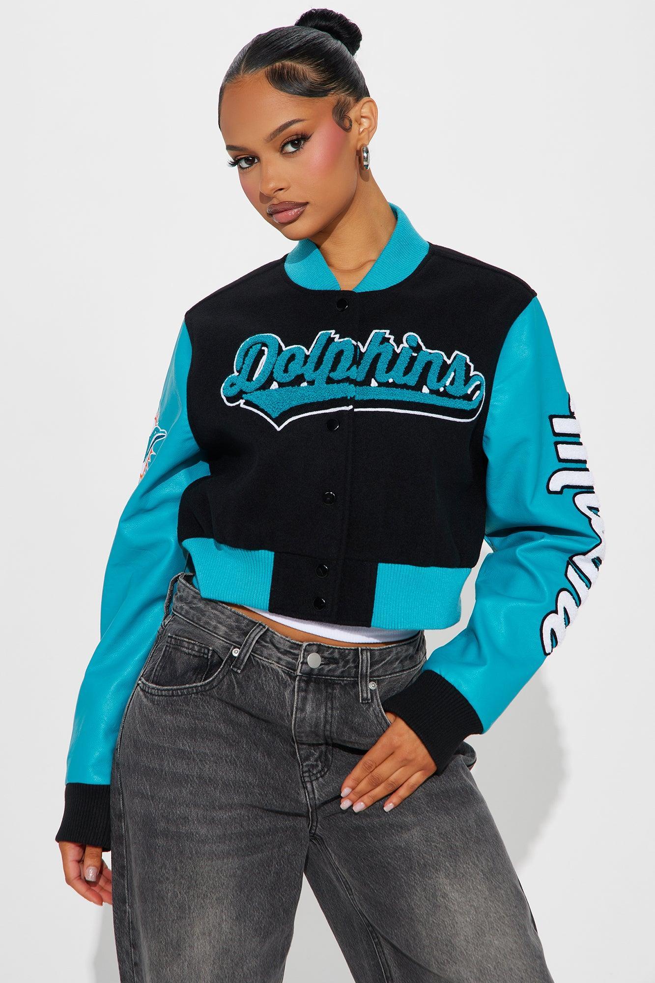 Miami Dolphins Bomber Jacket - Black Product Image
