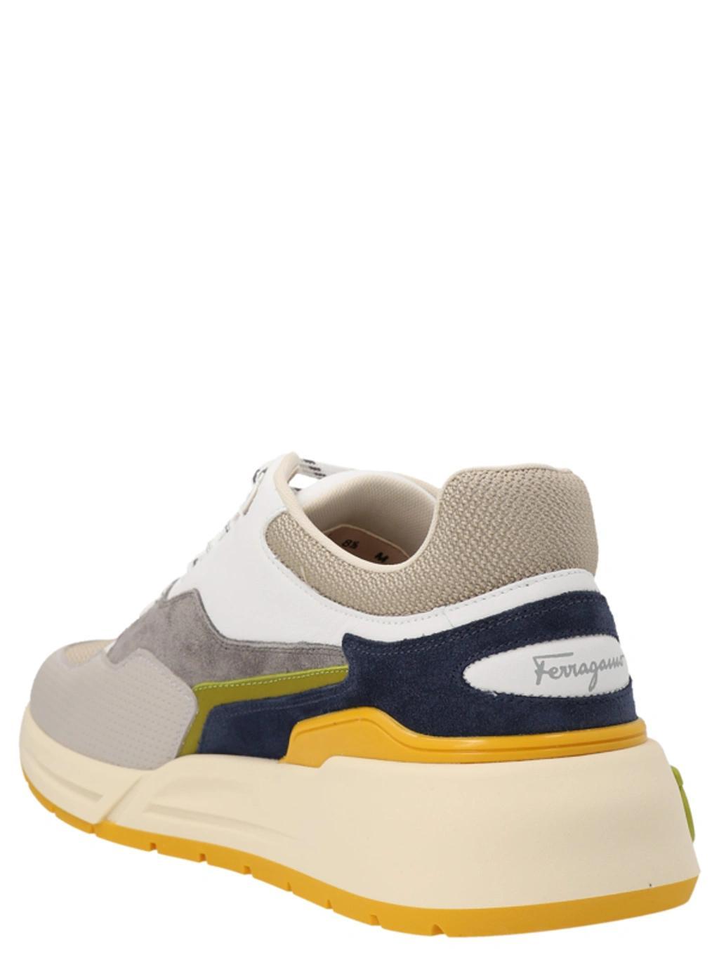 FERRAGAMO Gancini Sneaker In White Product Image