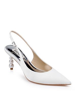 Badgley Mischka Womens Beatrix Pointed Toe Slingback Pumps Product Image