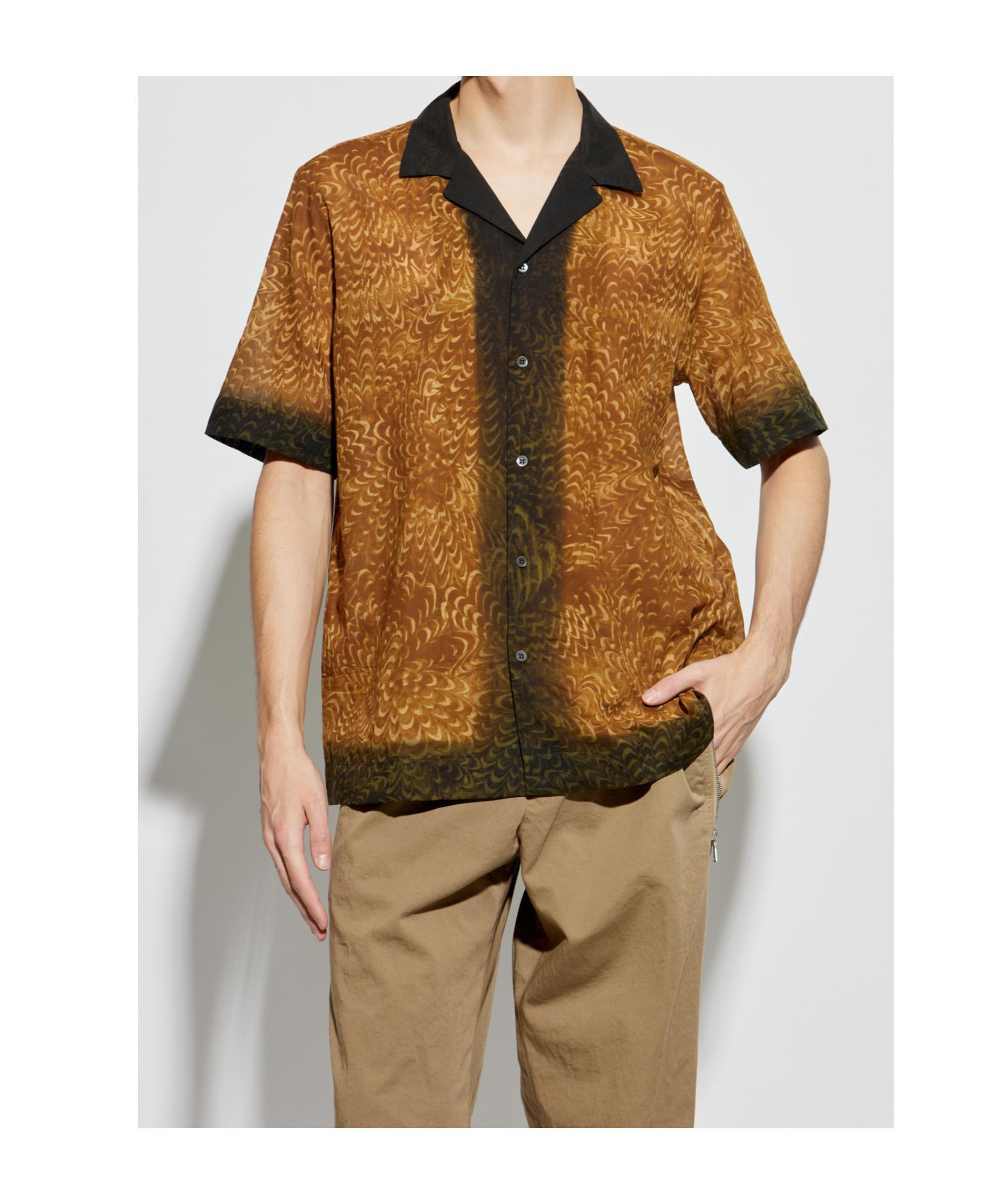 DRIES VAN NOTEN Carltone Hemd In Braun Product Image