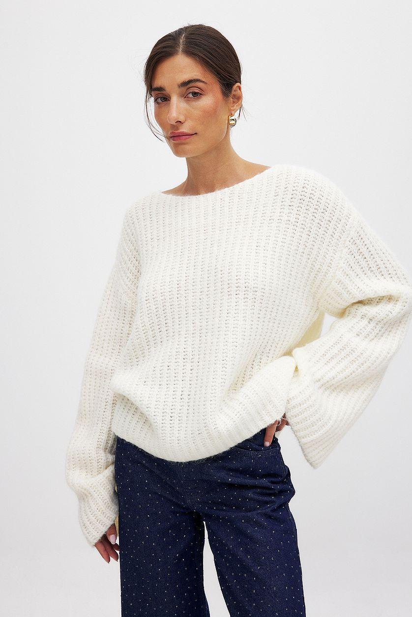 Wool Blend Knitted Sweater Product Image