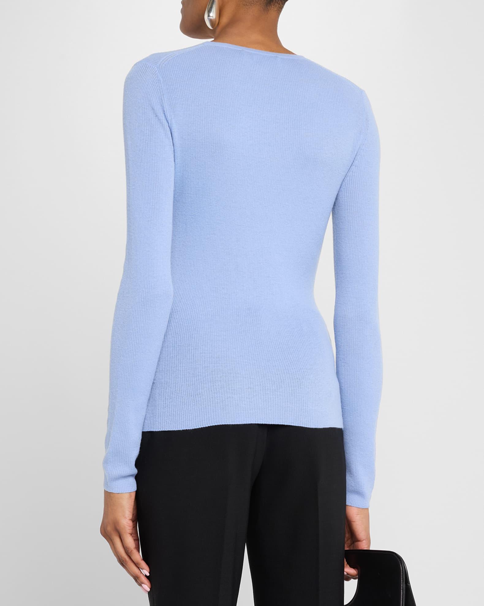 Hutton Ribbed Cashmere Pullover Product Image