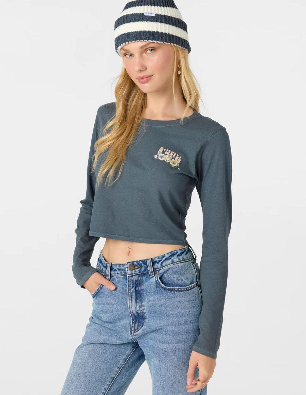 O'NEILL Daisy Daze Womens Long Sleeve Tee - SLATE BLUE Product Image