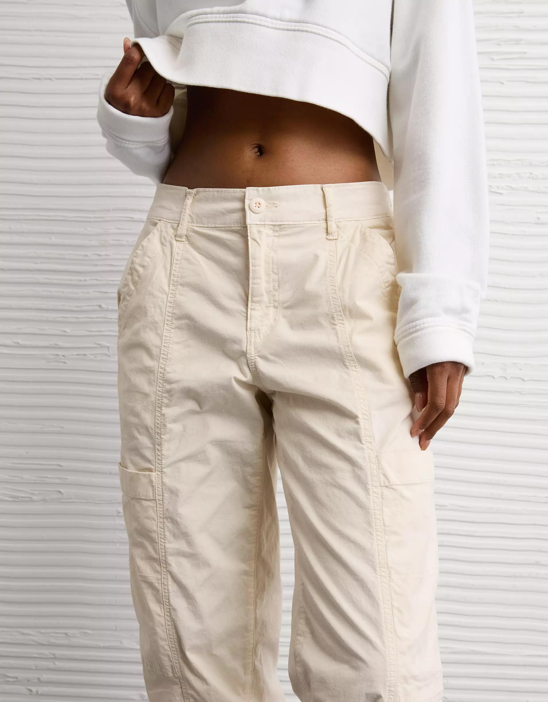 AE Snappy Stretch High-Waisted Baggy Cargo Jogger Product Image