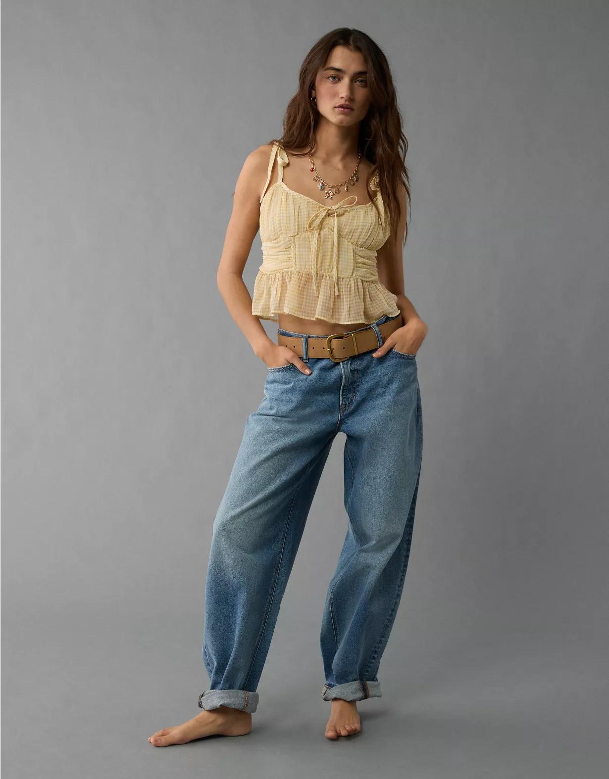 AE Corset Peplum Top Product Image