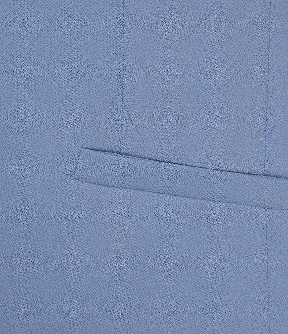 Calvin Klein Stretch Scuba Crepe Stand Collar Coordinating 3/4 Sleeve Jacket Product Image