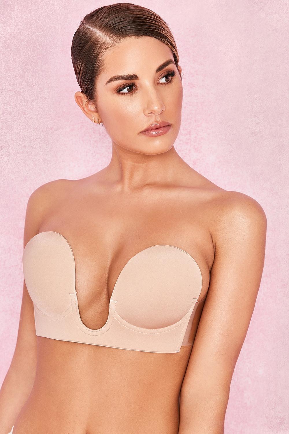 U Plunge Self Adhesive Bra - Beige Product Image