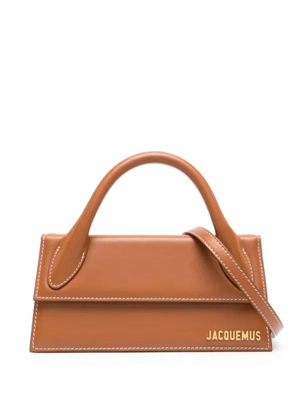 JACQUEMUS Light Brown 2 Le Chiquito Long Leather Top-handle Bag Product Image