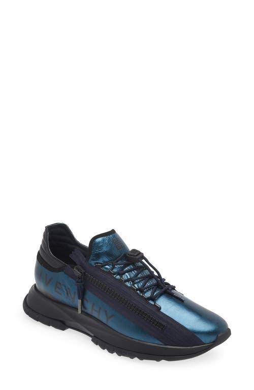 Mens Spectre Runner Sneakers In Laminated Leather With Zip Product Image