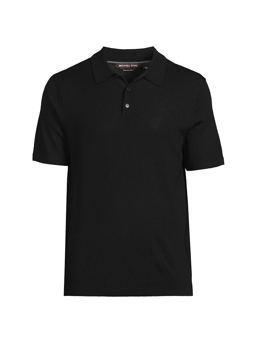 Mens Merino Wool Polo Shirt Product Image