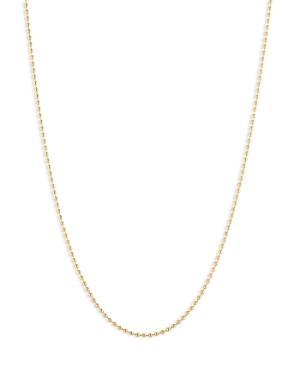 Womens 18K Yellow Gold Ball Chain Necklace, 18 Product Image