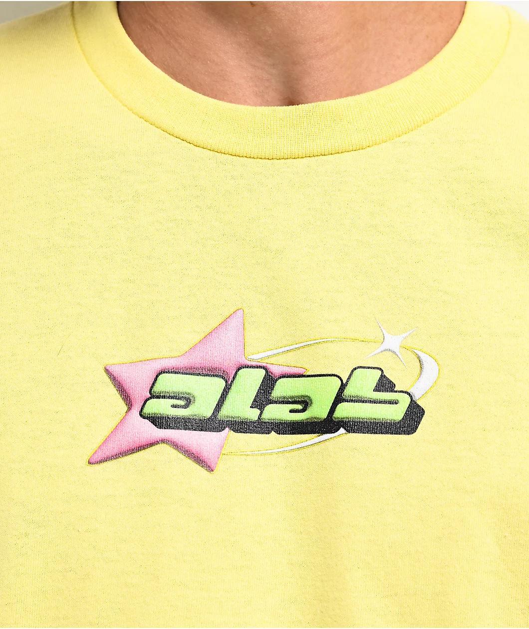 A.LAB Oval Star Logo Yellow T-Shirt Product Image