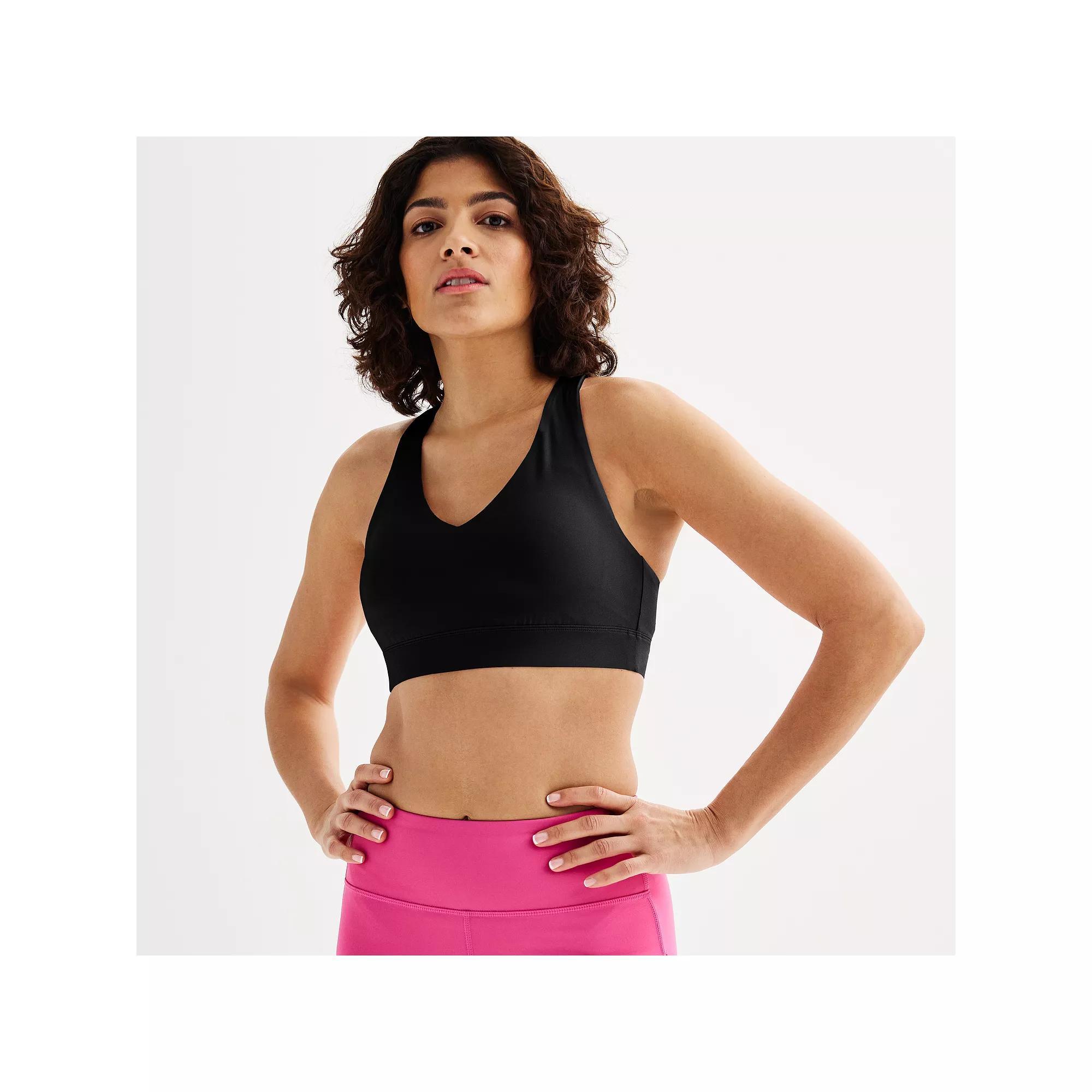 Tek Gear® Ultrastretch Medium-Impact V-Neck Sports Bra, Women's,  Product Image