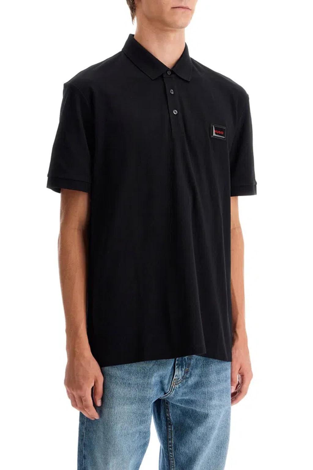 HUGO BOSS Dereso Logo-print Polo Shirt In Black Product Image