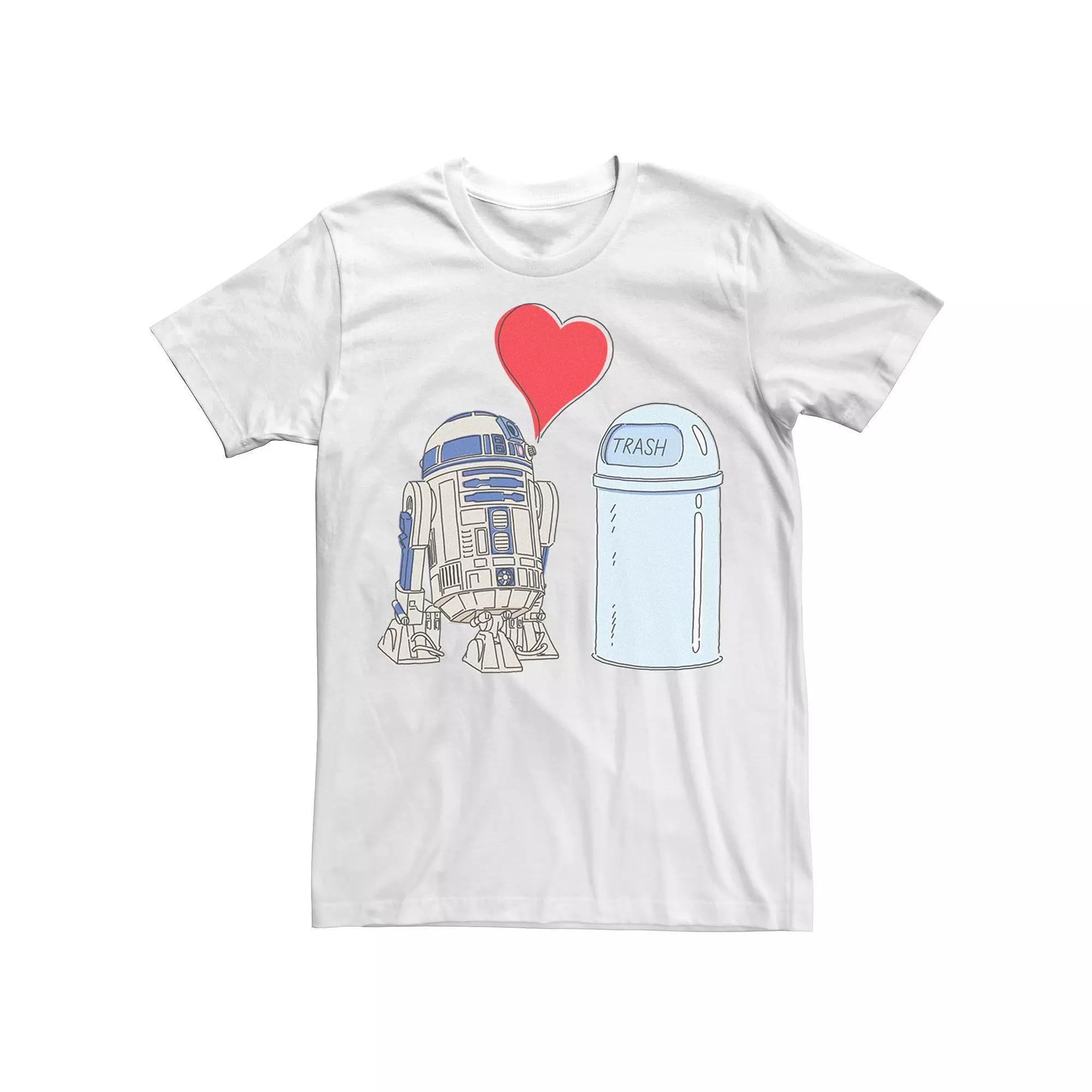 Men's Star Wars R2-D2 Loves Trash Can Tee,  Product Image