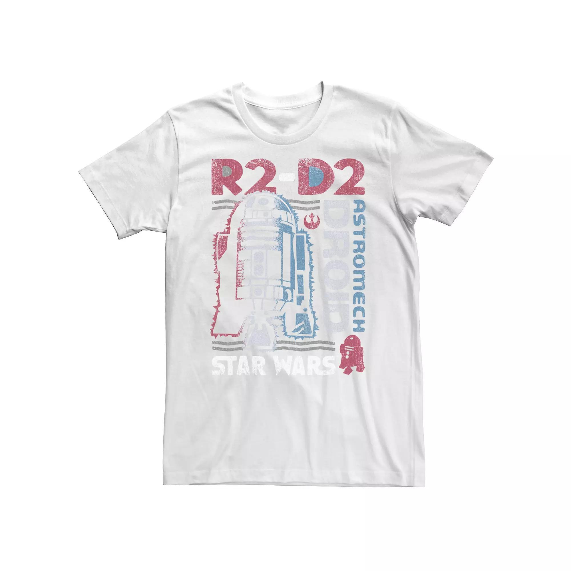 Men's Star Wars Distressed Vintage Astromech Droid R2-D2 Graphic Tee,  Product Image
