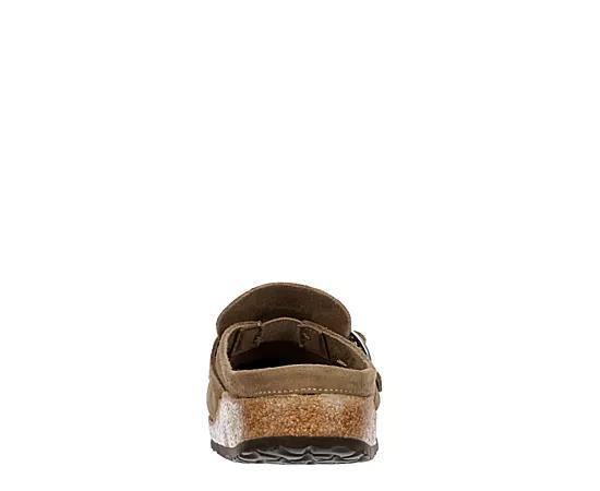 Birkenstock Womens Buckley Suede Buckle Clogs Product Image