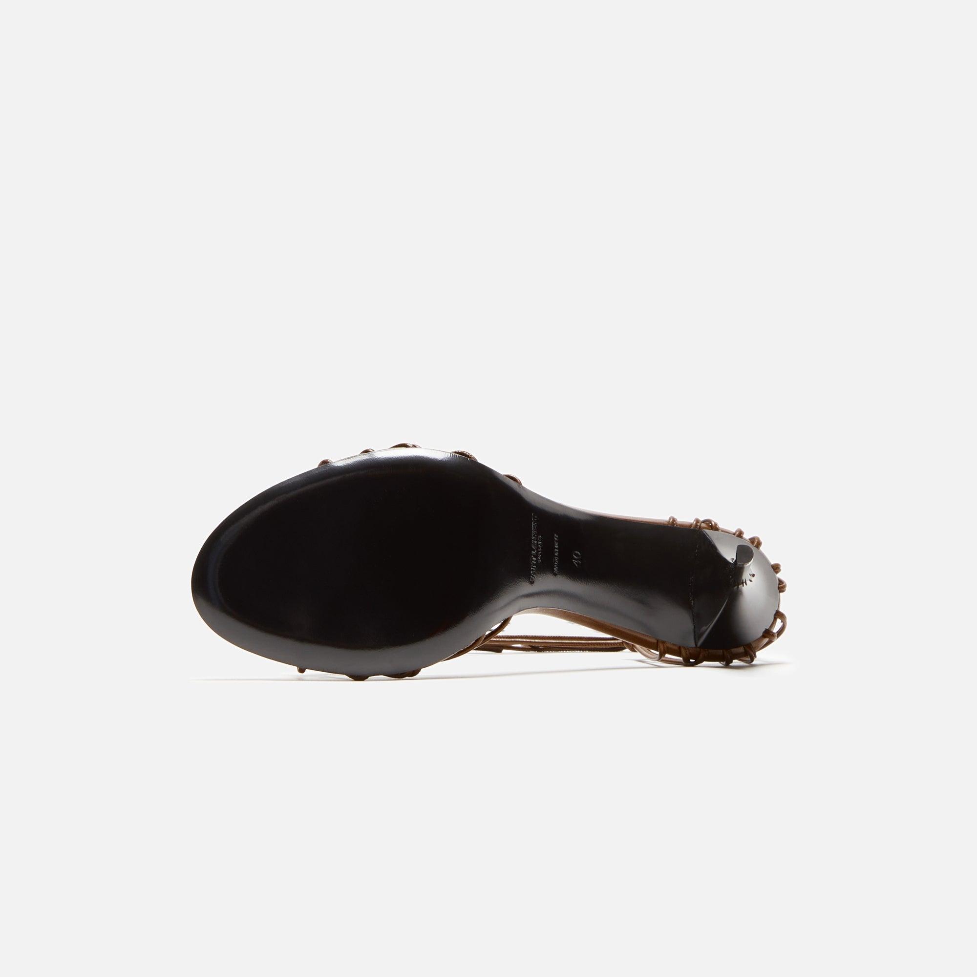 Saint Laurent Babylone 90 Sandal - Cigar Female Product Image