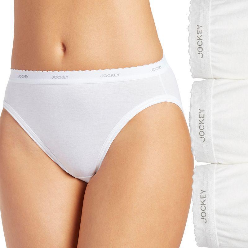 Womens Jockey Classics 3-pk. French Hi-Cut Panty Set 9481 Product Image