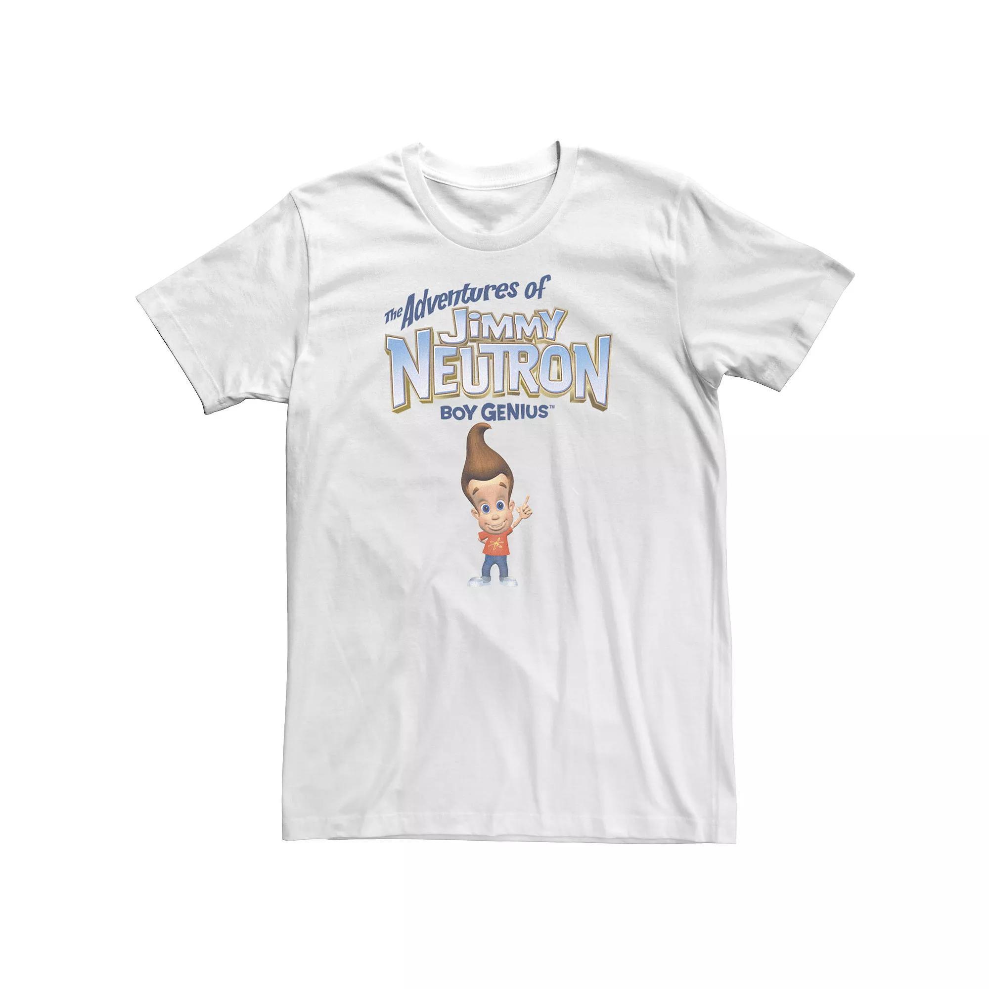 Big & Tall Nickelodeon Jimmy Neutron Boy Genius Pointing Portrait Tee, Men's, Size: 4XL Tall, White Product Image