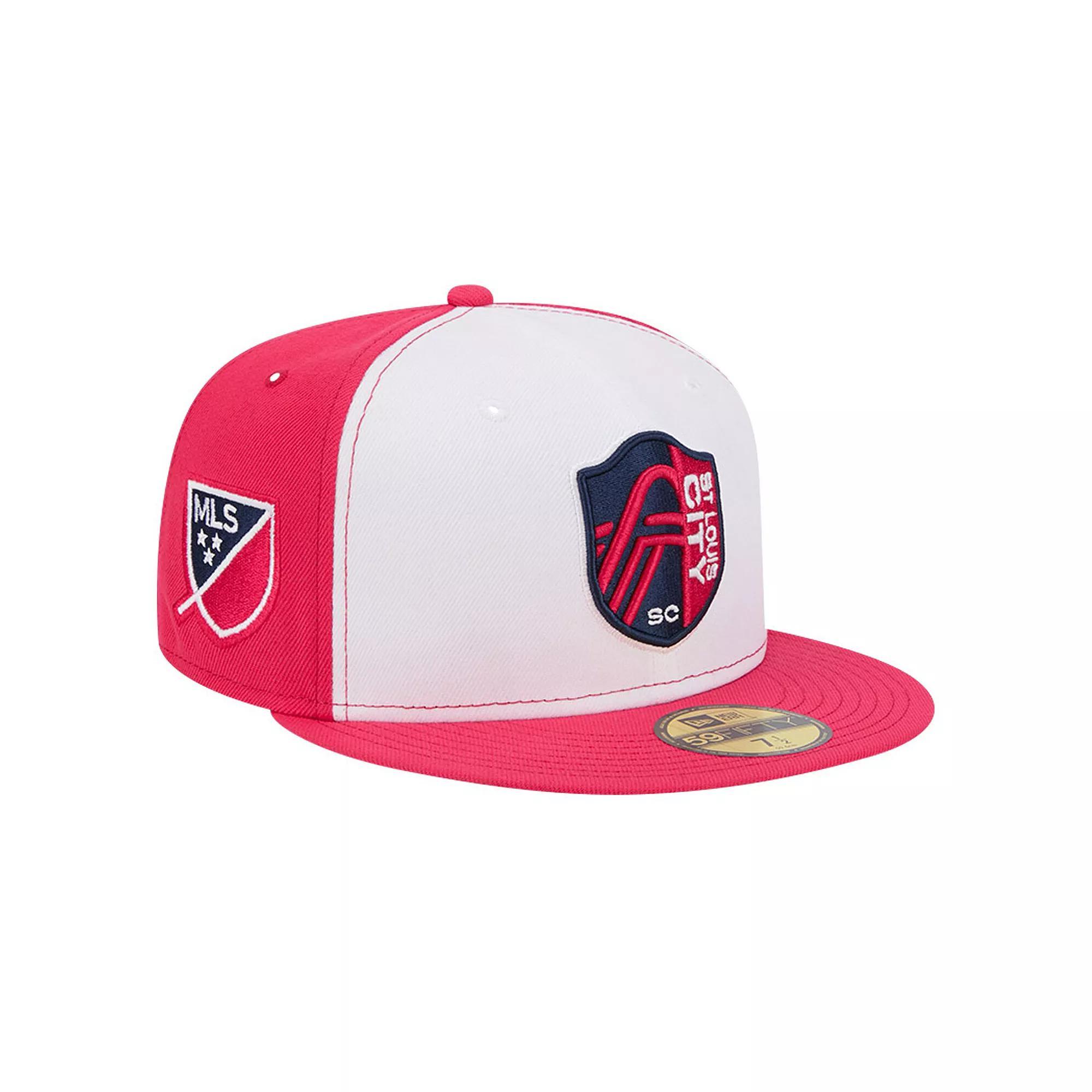 Men's New Era White/Red St. Louis City SC 2024 Kick Off Collection 59FIFTY Fitted Hat, Size: 7, Slc White Product Image