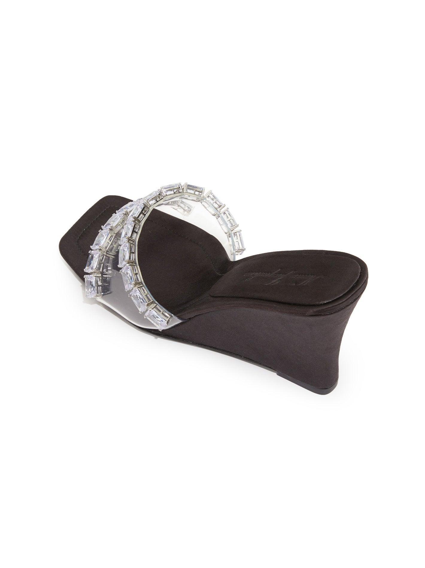 Cassandra Diamond Heels (Black) (Final Sale) Product Image