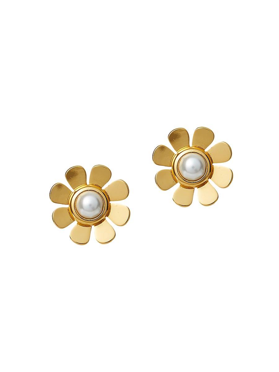 Womens Daisy Stud EarringsOsGold 720 Product Image