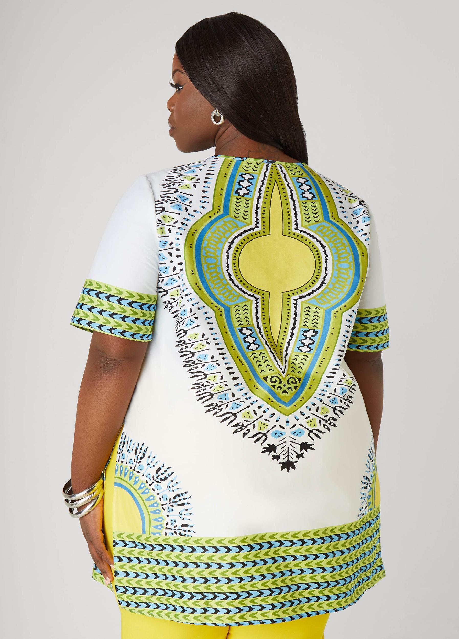 Printed Cotton Blend Top Product Image