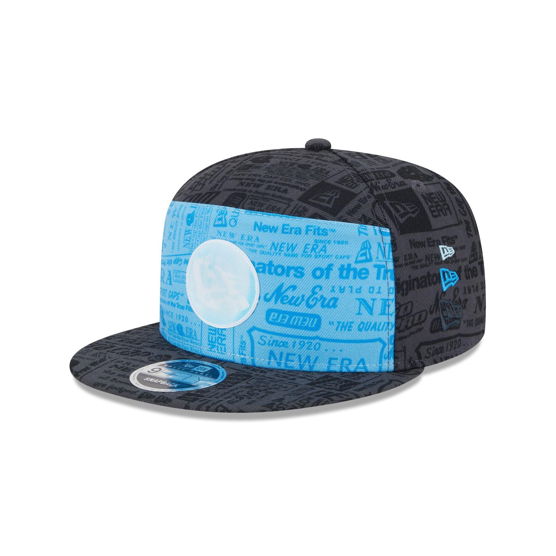 New Era Cap Cerulean Blue Split Panel 9FIFTY Snapback Male Product Image