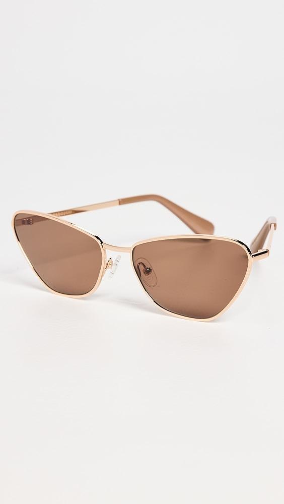 Lele Sadoughi Dolly Wire Frame Sunglasses | Shopbop Product Image