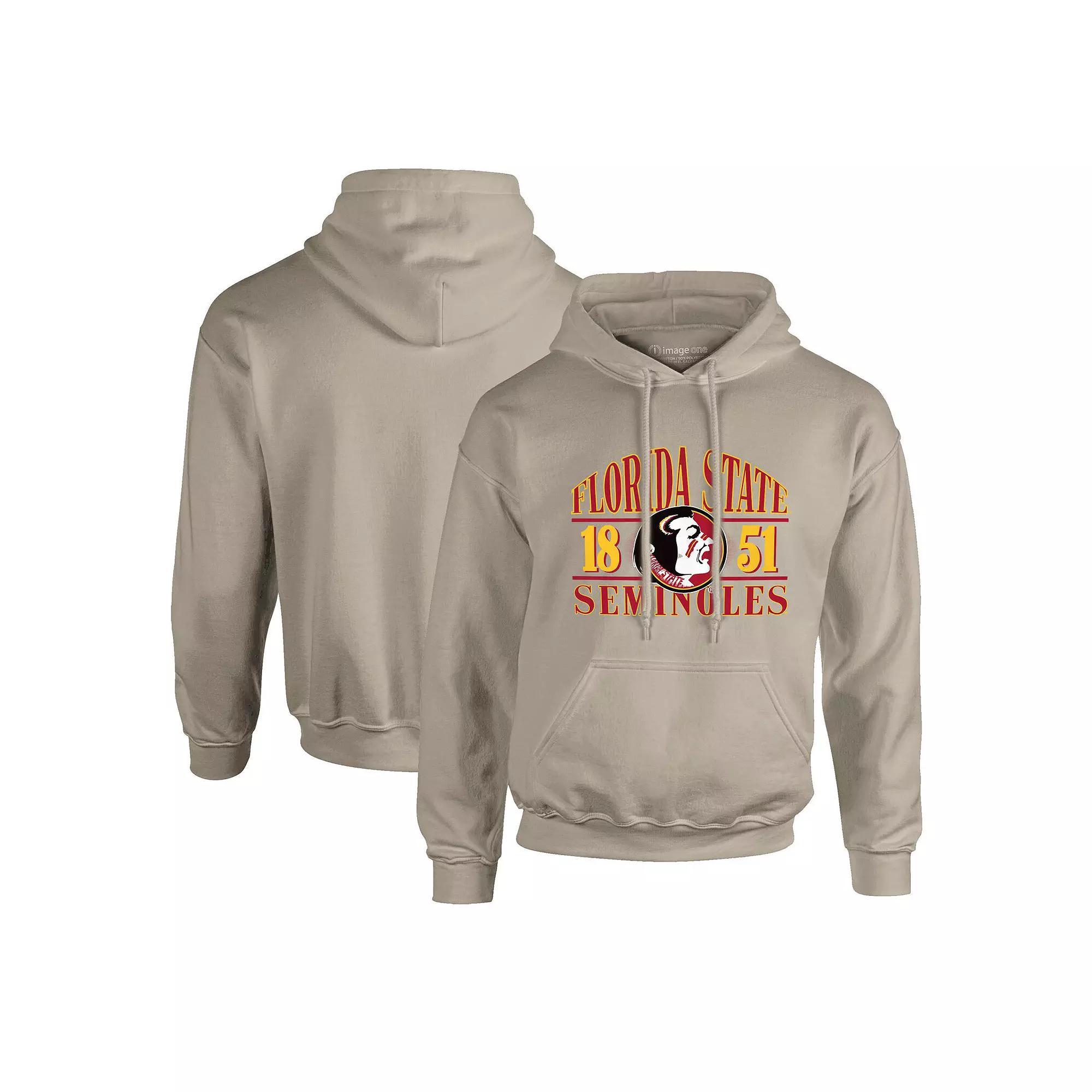 Men's Tan Florida State Seminoles Upper Arch Letters Pullover Hoodie,  Product Image