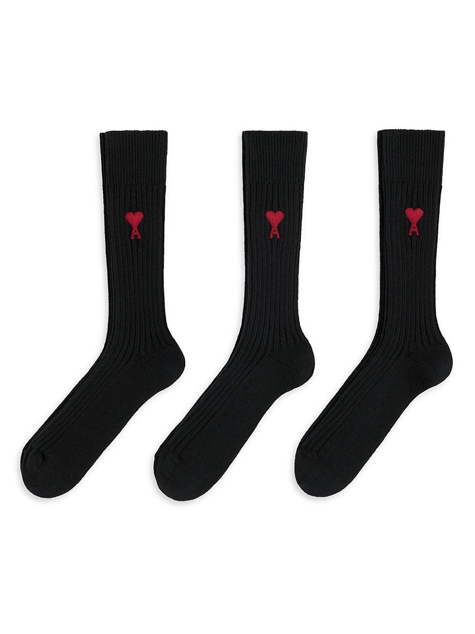 Mens Unisex ADC Rib-Knit Sock 3-Pack Product Image