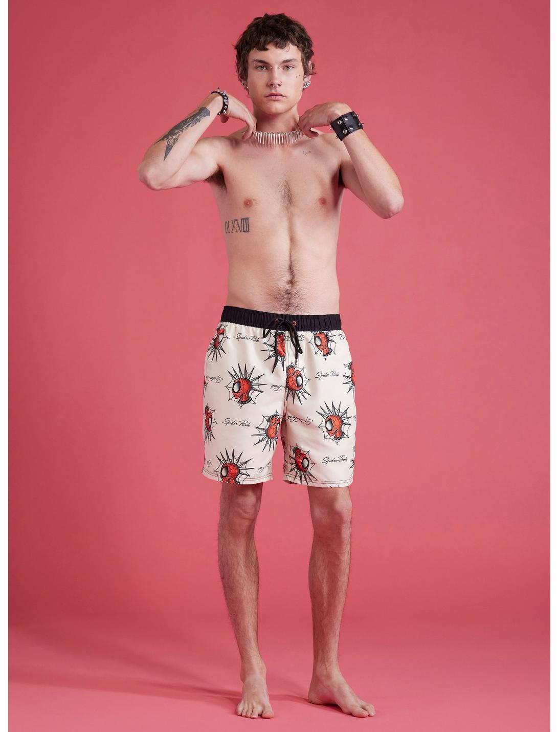 Marvel Spider-Man: Across The Spider-Verse Spider-Punk Swim Trunks Product Image