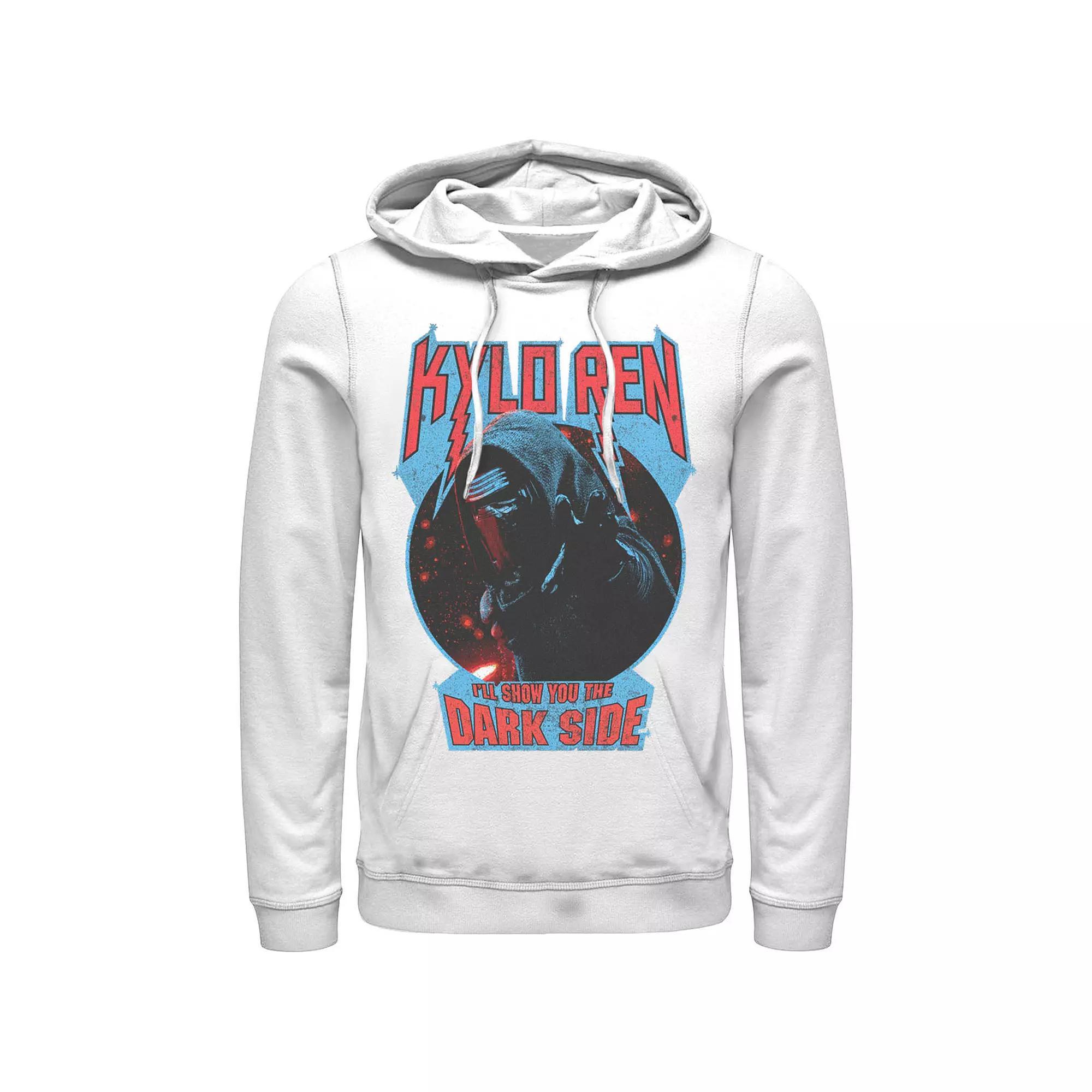 Men's Star Wars Kylo Ren Show You The Dark Side Metal Text Hoodie, Size: 3XL, Royal Product Image