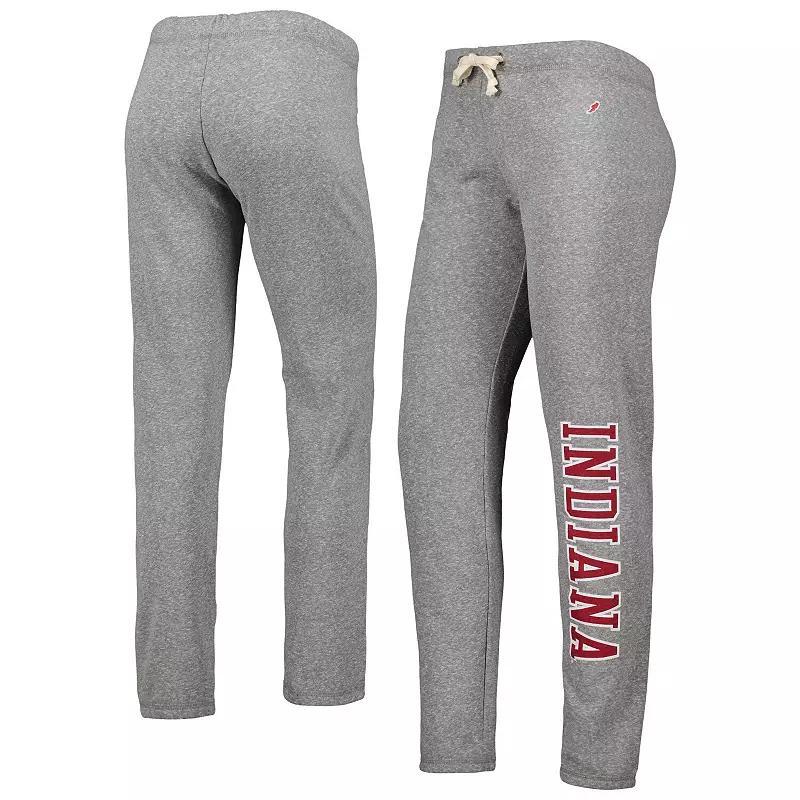 Women's League Collegiate Wear Heather Gray Indiana Hoosiers Victory Springs Tri-Blend Jogger Pants,  Product Image